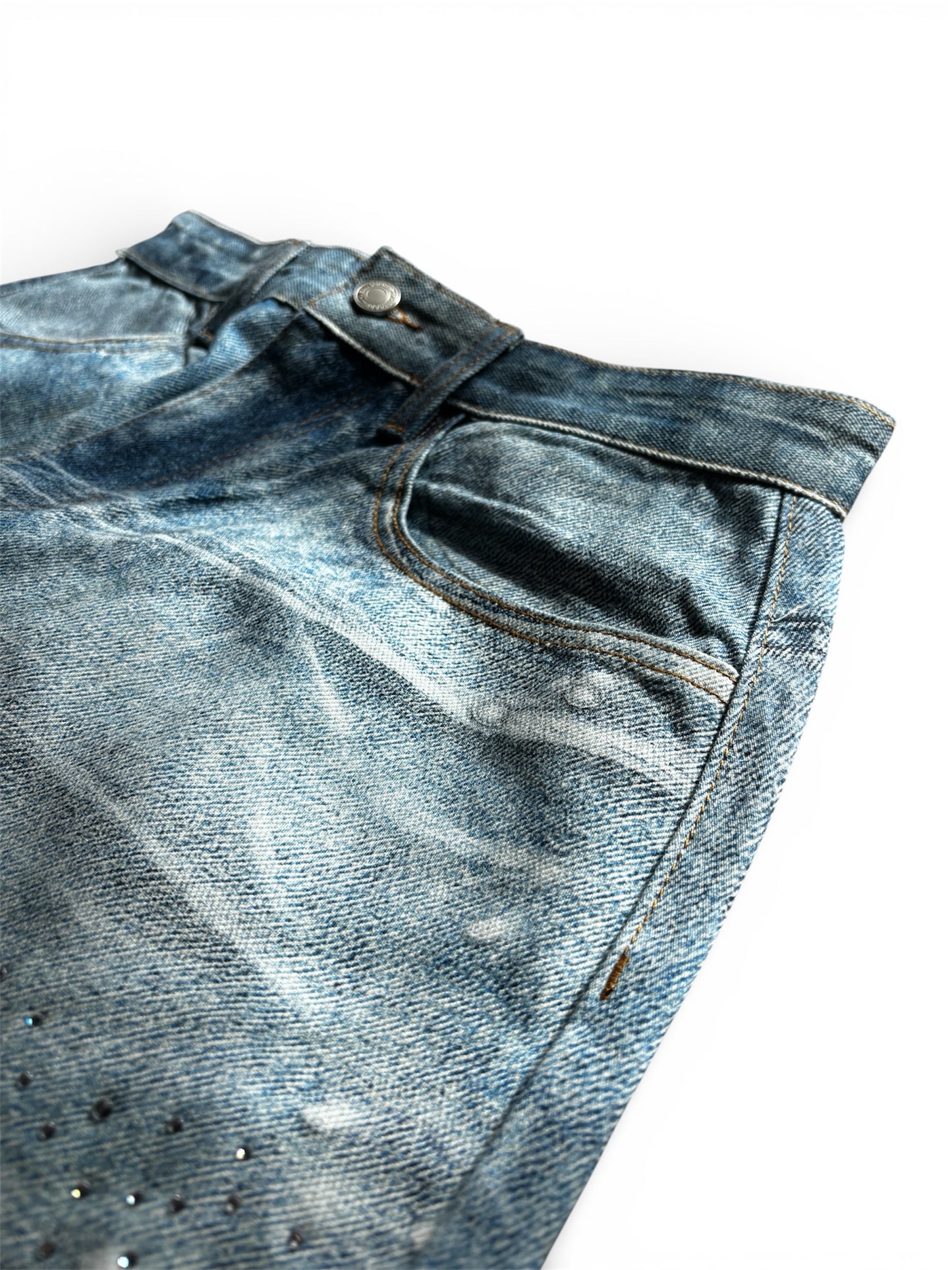 Frost Rhinestone Denim