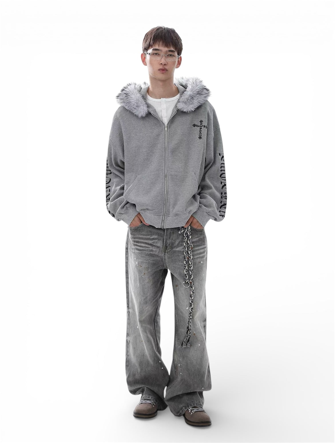 Unkwn Waffle Knit Hoodie