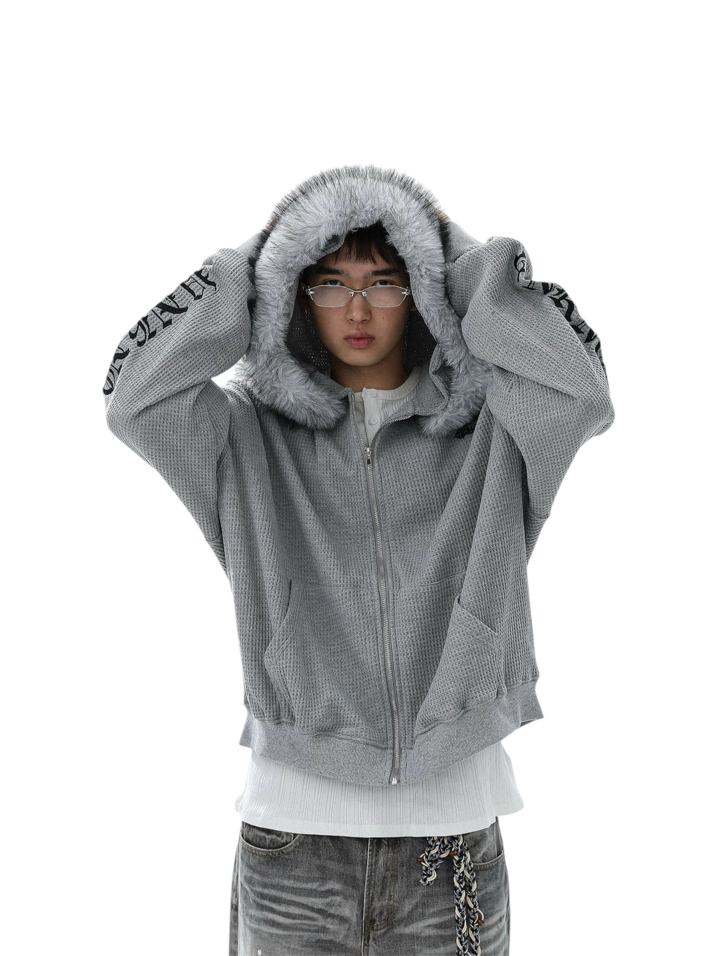 Unkwn Waffle Knit Hoodie