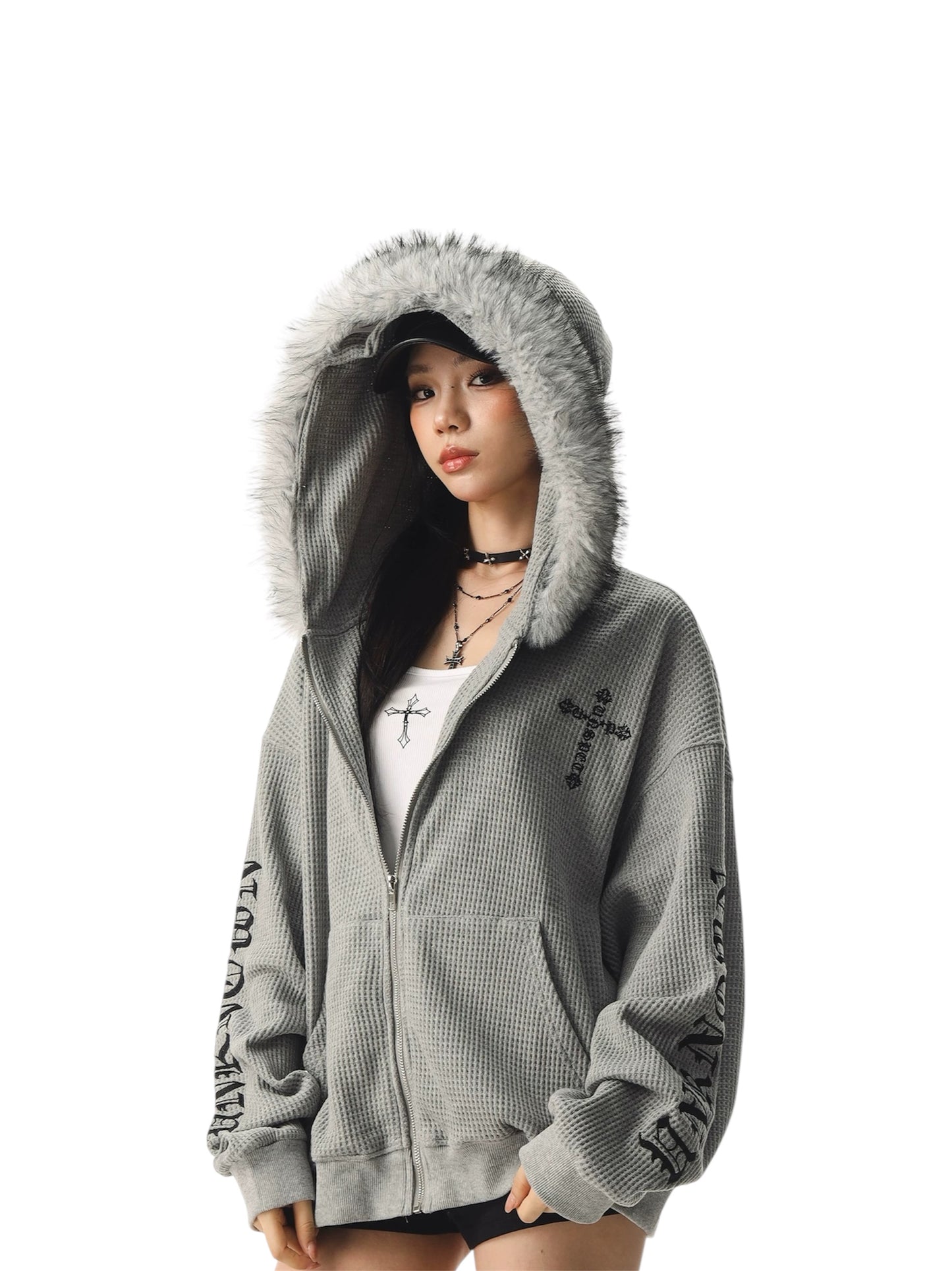 Unkwn Waffle Knit Hoodie