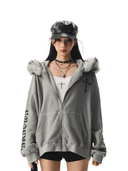 Unkwn Waffle Knit Hoodie