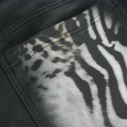 Double Waist Baggy Panther Sweats