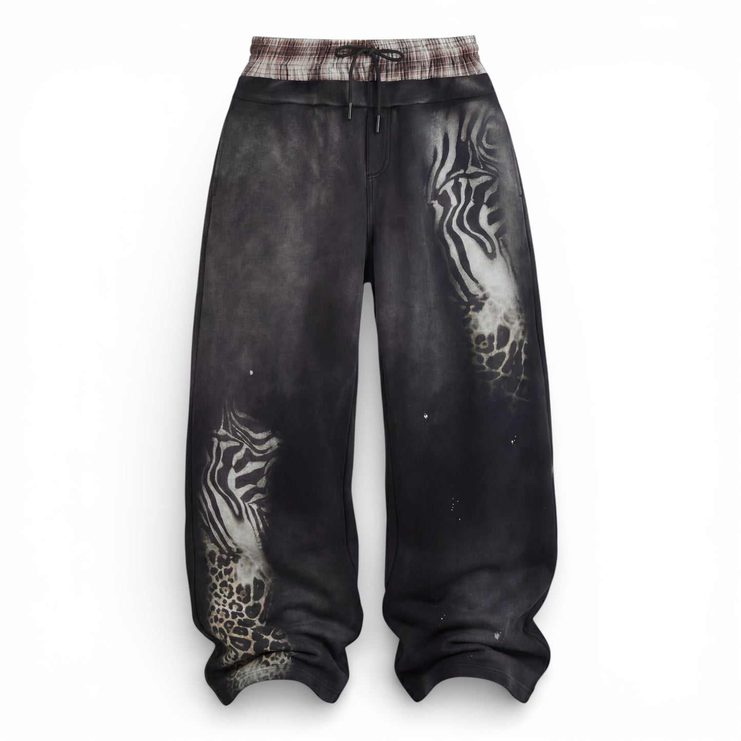 Double Waist Baggy Panther Sweats