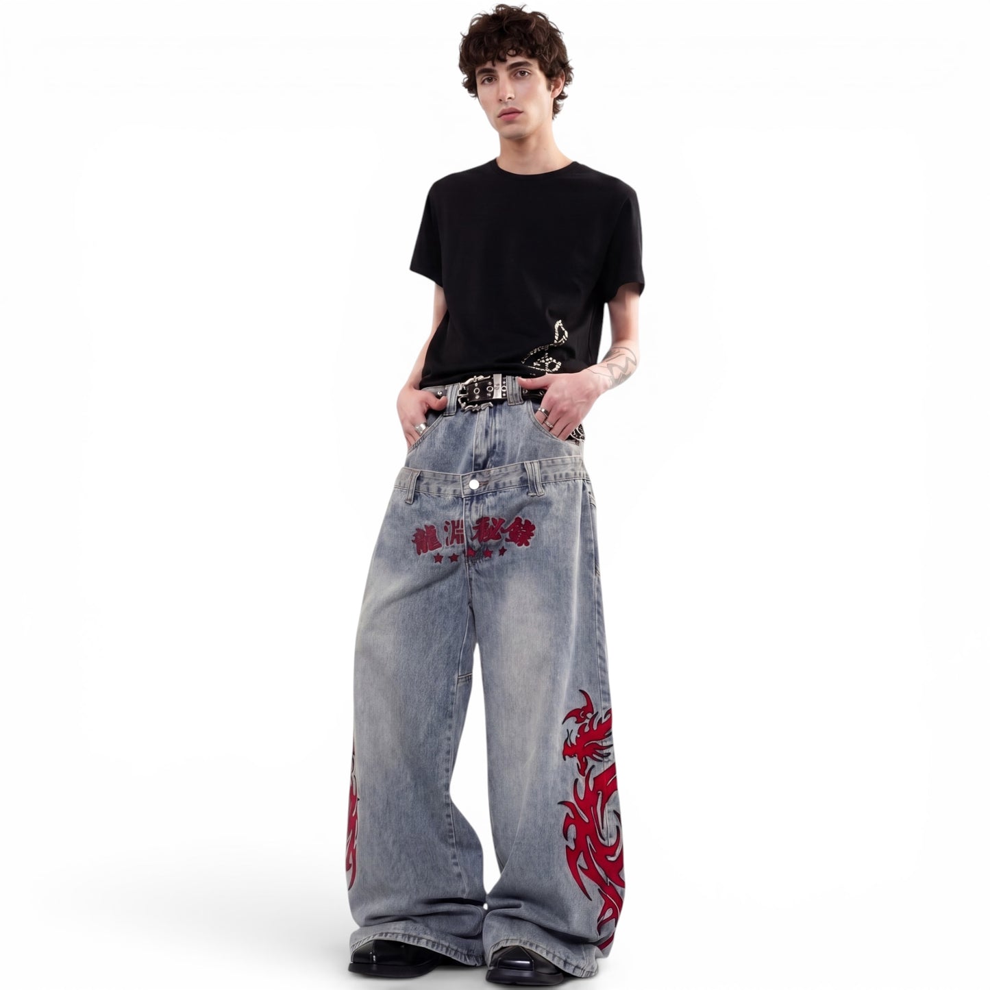 Dueling Dragons Denim