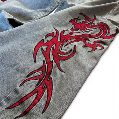 Dueling Dragons Denim