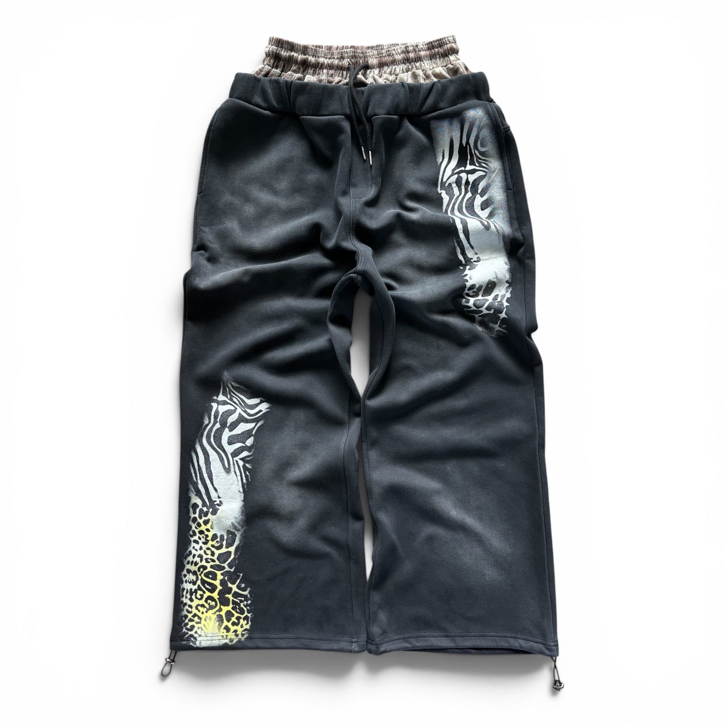 Double Waist Baggy Panther Sweats
