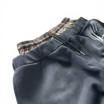 Double Waist Baggy Panther Sweats