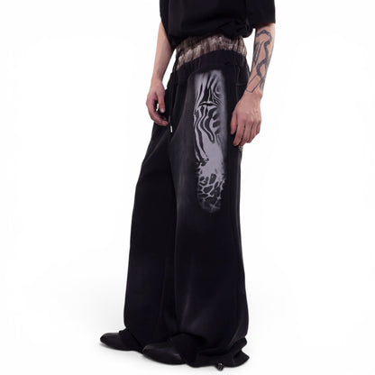 Double Waist Baggy Panther Sweats