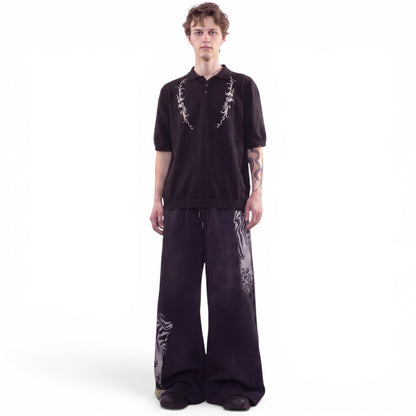Double Waist Baggy Panther Sweats