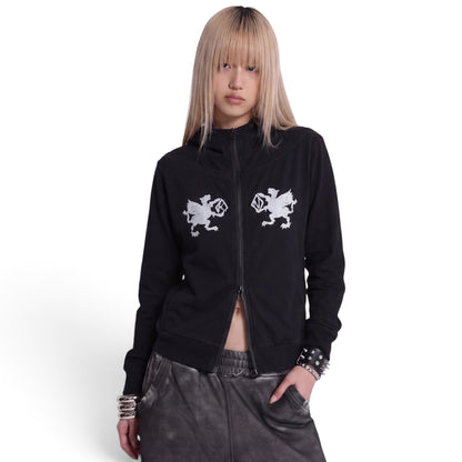 Slub Cotton Zip Up